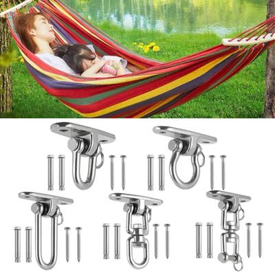 Ceiling Mount Swing Hanger with Screws Heavy Duty 360 Degrees Swivel Indoor Outdoor Porch Yoga Swing Hammock Hanging Chair Ceiling Hook