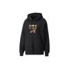 Sweatshirts Women's Black Hooded Moderate Regular 537633-01