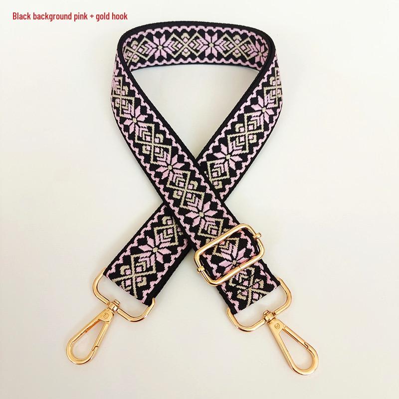 3.8cm Wide Diamond Jacquard Crossbody Strap for Bags and Backpacks.