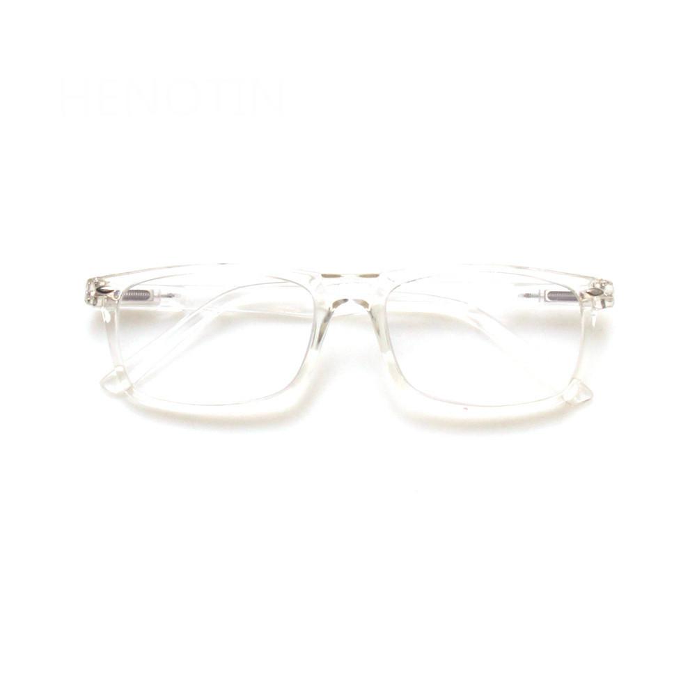 Fashion Transparent Plastic Frame Reading Glasses Round Optical Lenses for Readers Lightweight Comfortable