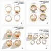 Stylish Geometric Designs Gemstones Rings Craft from Sturdy Metal Materials for a Touch of Elegant and Unique Styles