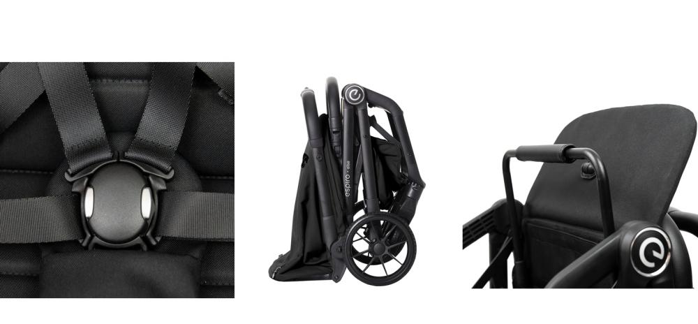 Espiro Else lekki i zwrotny wózek spacerowy 14 indyvidual olive