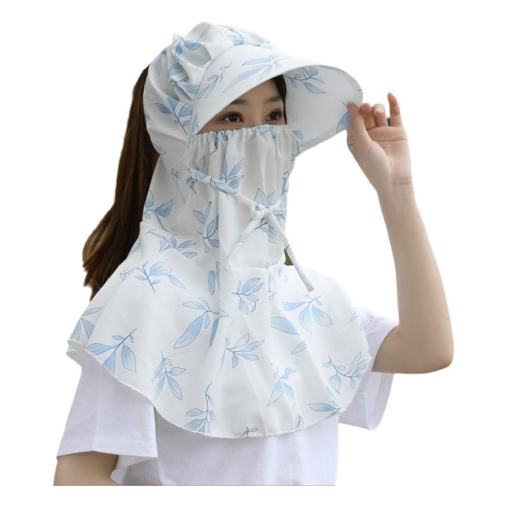 Fashion Quick Dry Face Mask Sun Hat Wide Brim Anti Uv Fisherman Hat Breathable Adjustable Face Cover Headwear Outdoor