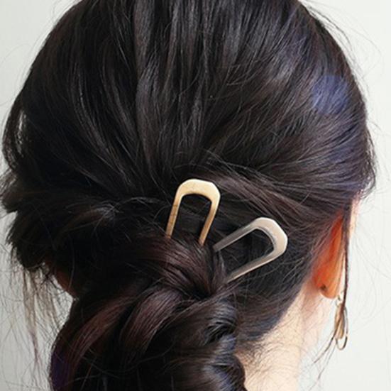 Hair Fork U Shape Hair Jewelry Alloy Girls Hair Stick for Daily Wear