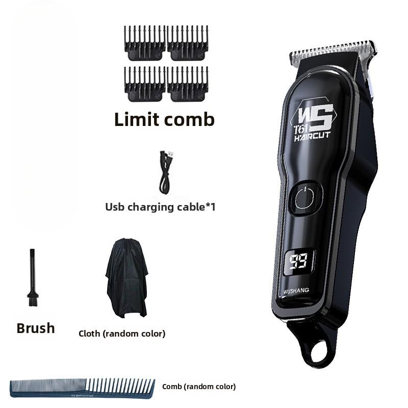 Profesjonalna Elektryczna Maszynka do Włosów z Nasadkami Grzebieniowymi, Cyfrowy Wyświetlacz LED, Przenośne Ładowanie USB, Bezprzewodowa Maszynka do Golenia i Przycinania dla Mężczyzn
