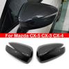 For Mazda CX-5 CX-3 CX-4 Car Rearview Side Mirror Cover Wing Cap Exterior Door Rear View Case Trim Sticker Carbon Fiber Look