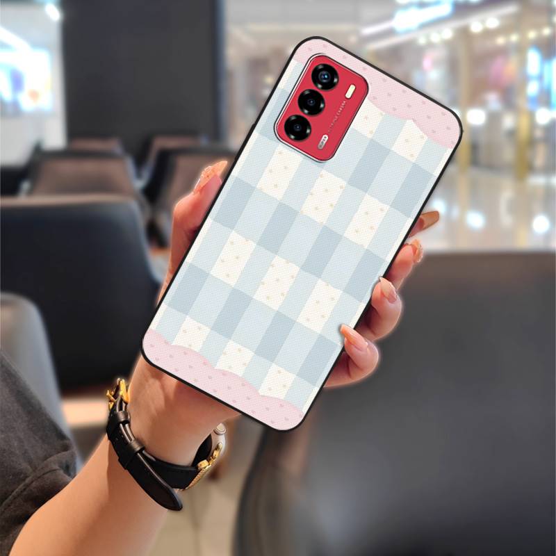 Graffiti Phone Pouch Phone Case For ZTE Blade V40 Vita/A72 Soft case Full wrap Back Cover Cute Animals Anti-knock TPU