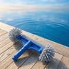 Swimming Pool Cleaning Brush With Detachable Ball Brush, Specially Designed Pool Brush Back, Universal Handle.