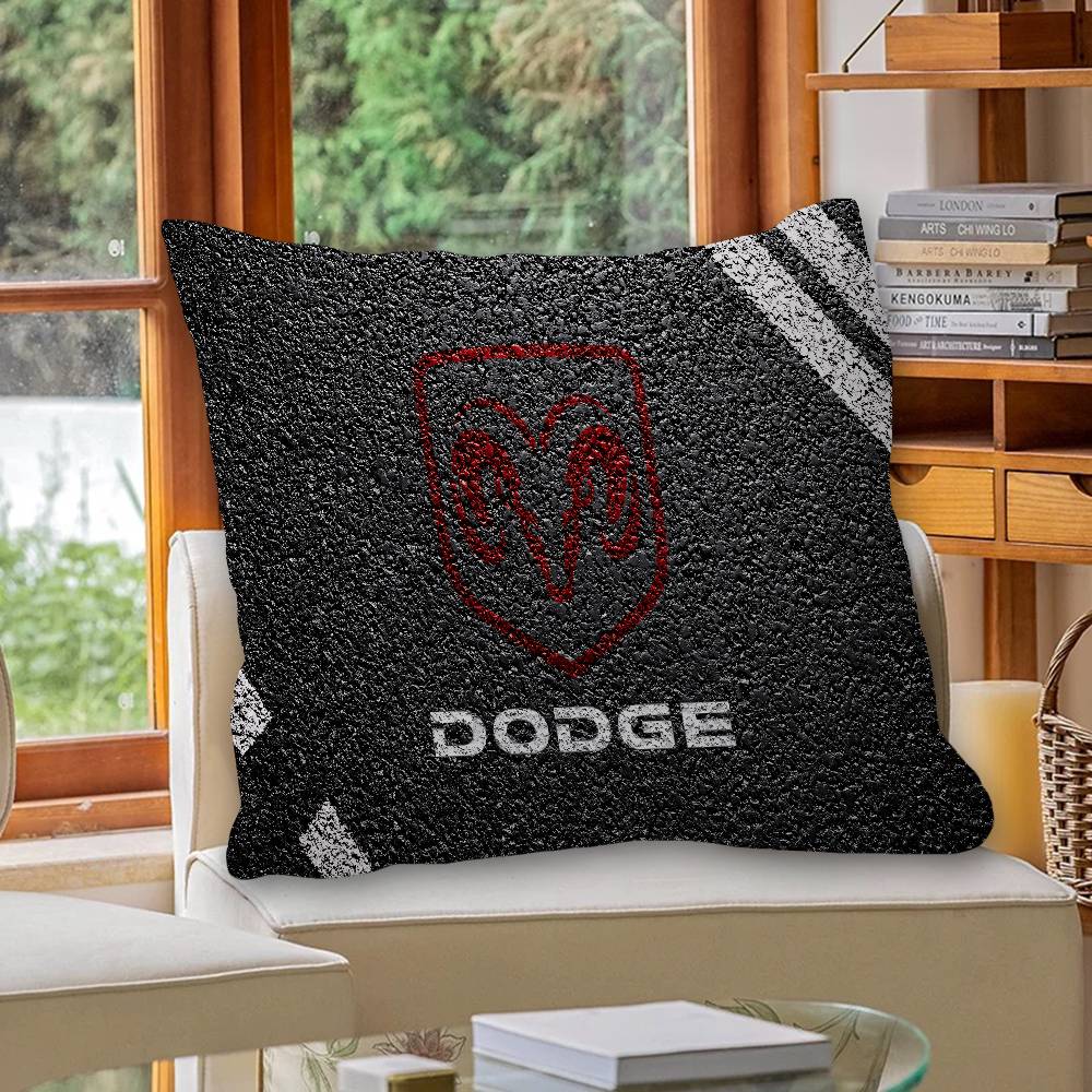 D-Dodges Auto Brand Pillowcase toon Gift Cushion Cover Bedroom Home Sofa Chair Seat Decor pillow case