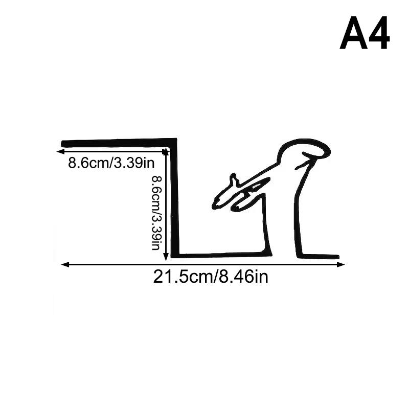 Minimalistischer La Linea Schalteraufkleber - Cartoon-Figur Strichzeichnung Netzschalter Aufkleber Heim- Bürodeko