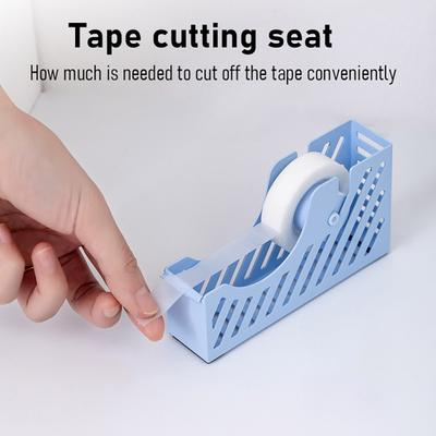 Portable Tape Holder Lightweight Sturdy Iron Desktop Tape Dispenser Minimalist Design Office Desk Accessories