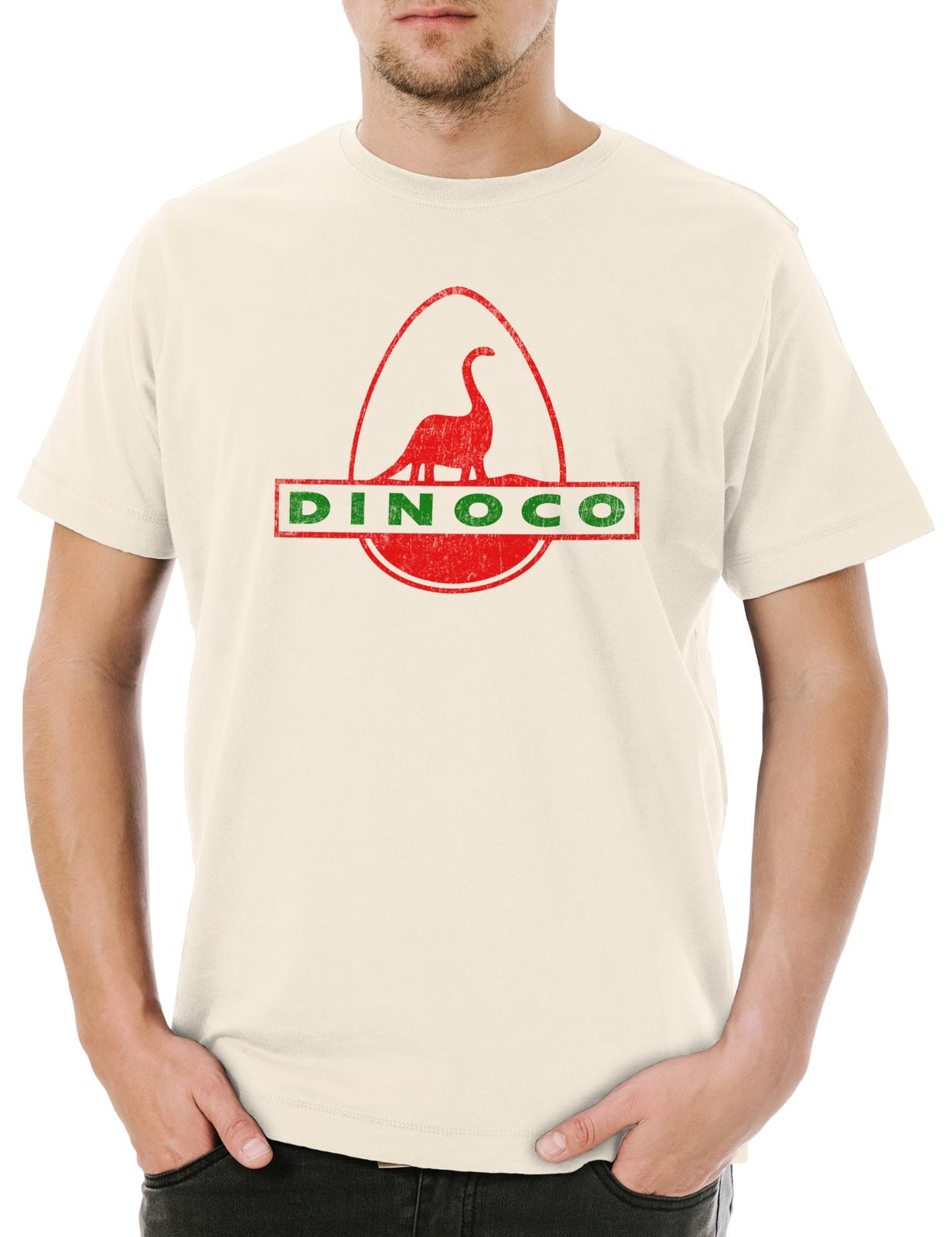 Dinoco Logo I Men s T-Shirt Mens Womens Tees Top Oil Company Petrol Gas Station Toy Cars Story L