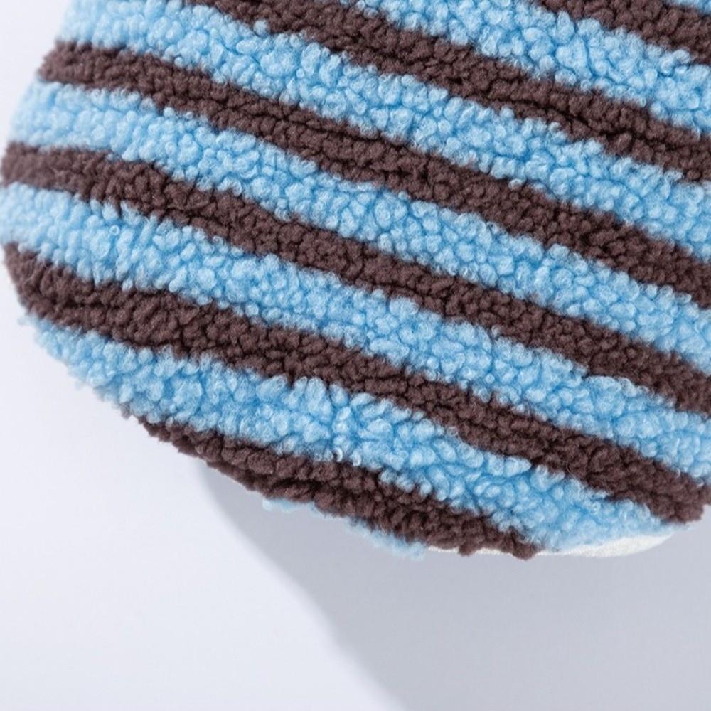 Polar Fleece Dog Striped Hoodie Thick Warm Dog Pullover Casual Pet Overalls  Small Dogs