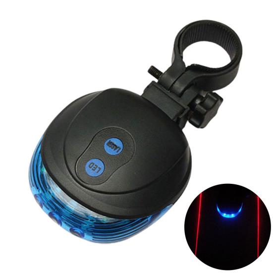 Mountain Bicycle Rear Tail Warning LED Light Lamp 5 Bike Cycle Flash Mode