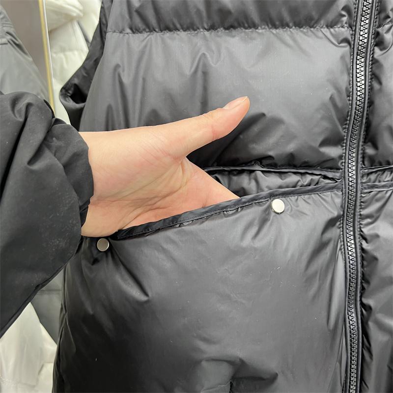 Invierno otoño mujer cuello alto Color sólido sin mangas chaleco cálido chaqueta señoras Chic pato blanco abajo abrigo