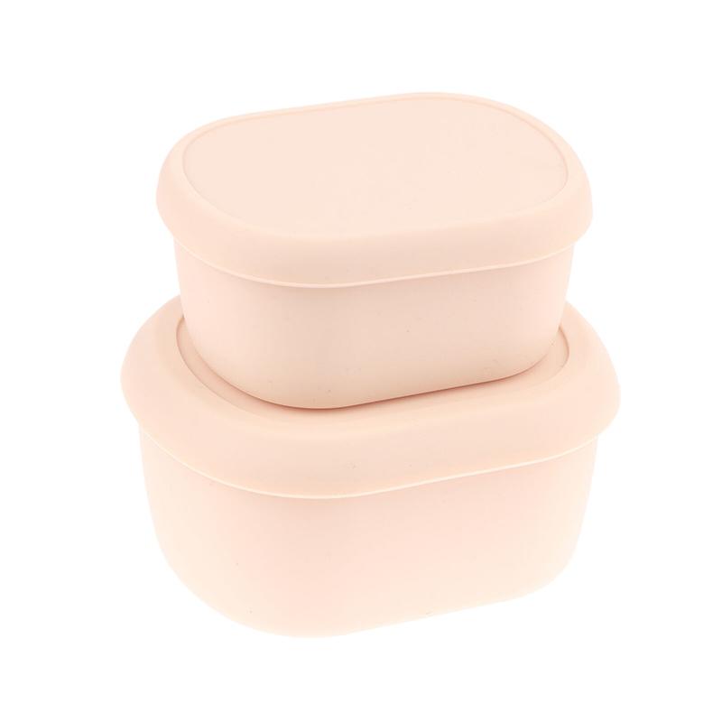 200/300/600 Ml Silikon Bento Kutuları Öğle Yemeği Kabı Sızdırmaz Öğle Yemeği Kabı, Bpa İçermez, Bulaşık Makinesinde Yıkanabilir