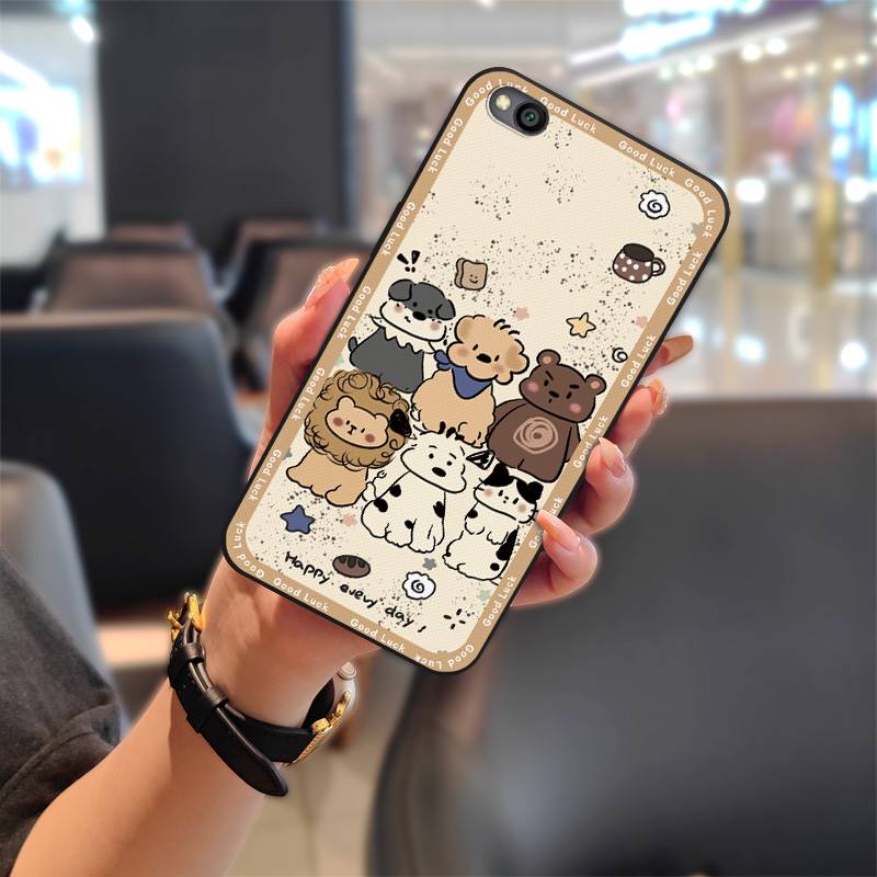 Cartoon Full Wrap Phone Case For Xiaomi Redmi GO Cute Protective Shockproof Silicone Graffiti Anti-knock Dirt-resistant