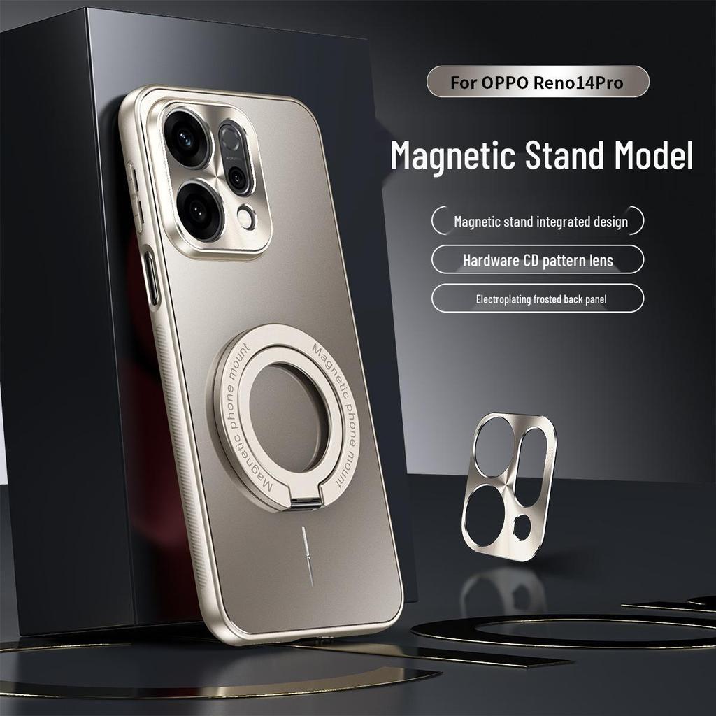 Oppo Reno14/Reno14 Pro Pełne Pokrycie Etui Anty-Upadkowe z Ochroną Obiektywu i Kompatybilnością z Bezprzewodowym Ładowaniem Samochodowym