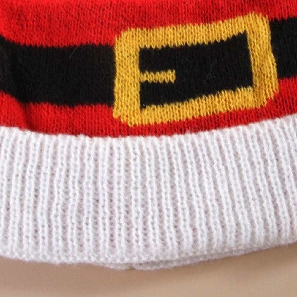 Knitted Pet Christmas Hat Red Pet Costume Pet Show Pet Headwear  Cosplay Party