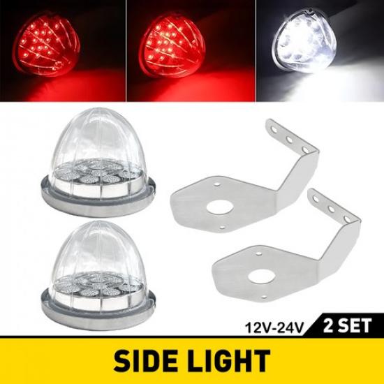 Watermelon LED Side Marker Light Under Glow + Mount Bracket Lamp For Ford F150