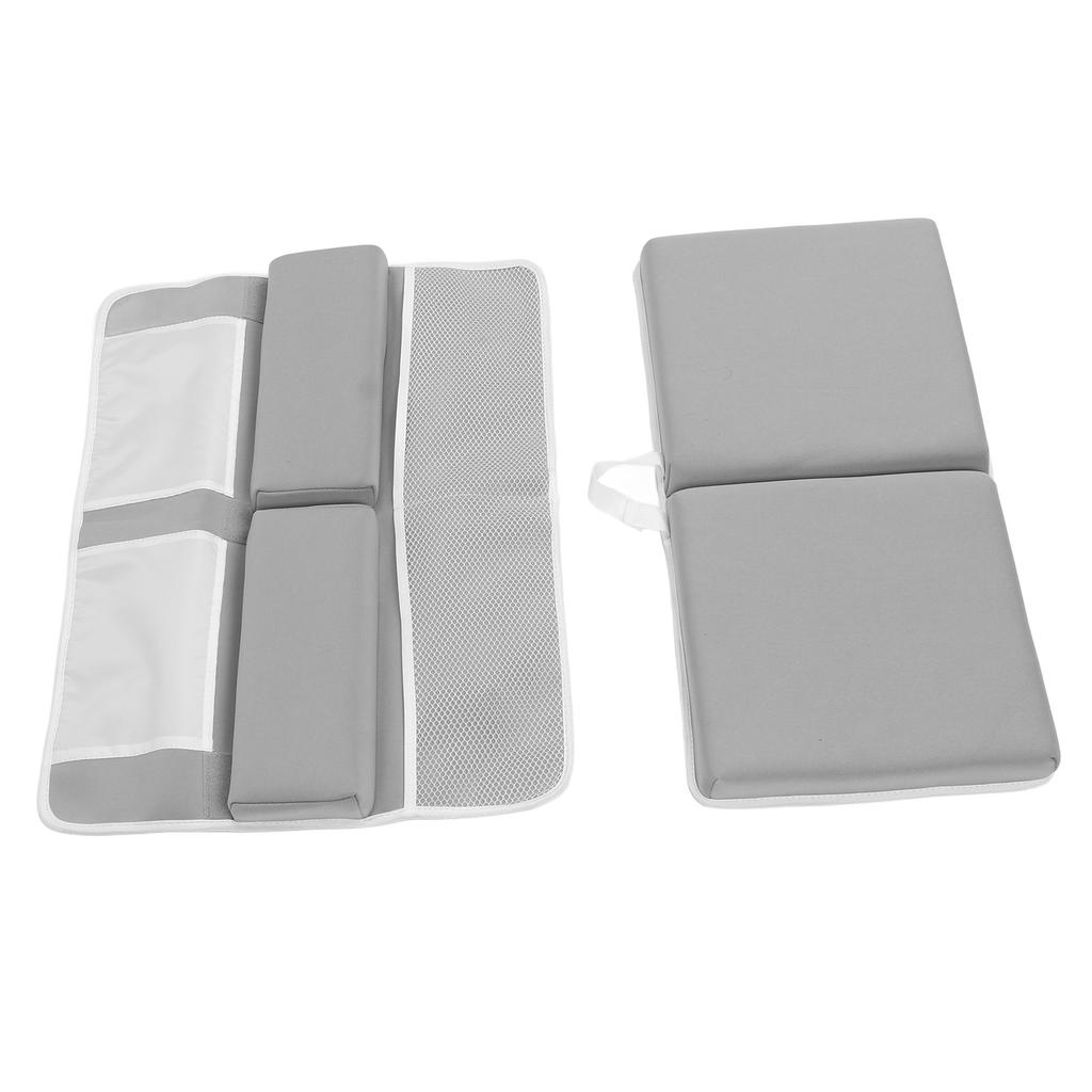 Baby Bath Kneeler Elbow Kneeling Rest Pad Non Slip Suction Quickly Drying Large Pockets Knee Cushion