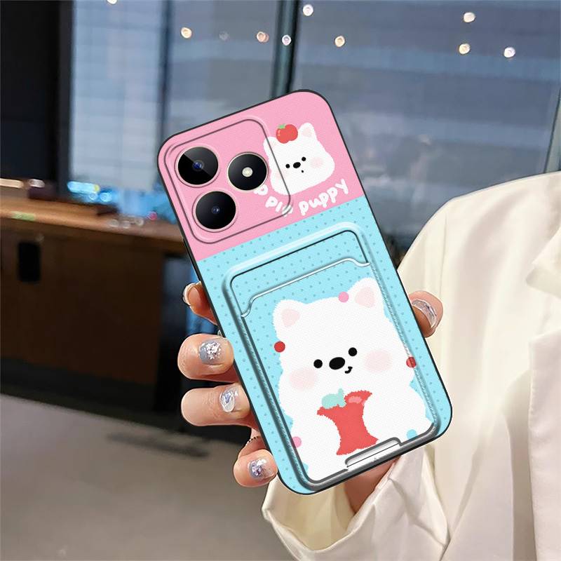 Dirt-resistant Fashion Design Phone Case For Realme C53/Narzo N53/Note50/C51/C51S Silicone Cover Anti-dust Card bag Cute