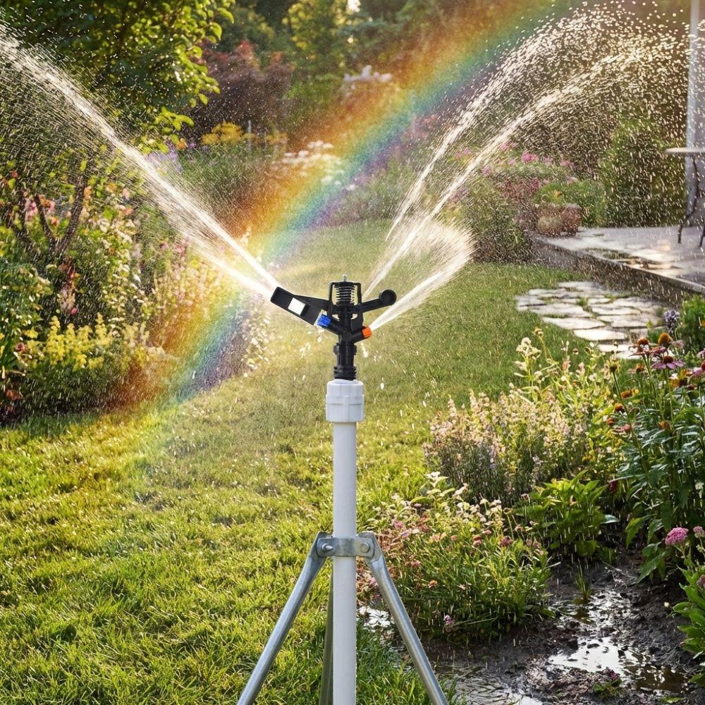 360 Degree Rotating Water Spray Nozzle 1/2 Inch Thread Sprinkler Head  Garden Irrigation