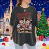 Disney Mickey Mouse Christmas Printed Pure Cotton Tshirt Cotton Unisex Casual and Fashionable Oversized Streetwear
