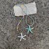 Verstellbare Cool Starfish Anhänger Halskette Kinder Hals Schmuck Kinder Modeschmuck Geeignet für Jungen und Mädchen Geschenk