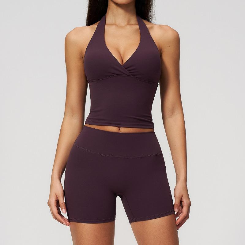 Yoga pak fitness geen schaamte draad billift dubbele taille yoga tweedelig pak