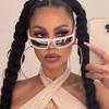 Latest arrival Rectangular Sunglasses for Female Male Retro nightclub Hip Hop Punk Sun Eyeglasses UV400 Trend Women unisex glasses