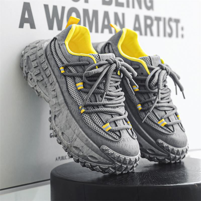 

Daddy shoes fashion casual tire shoes men s shoes platform heightening tank durian shoes personalized straps travel sports shoes 44