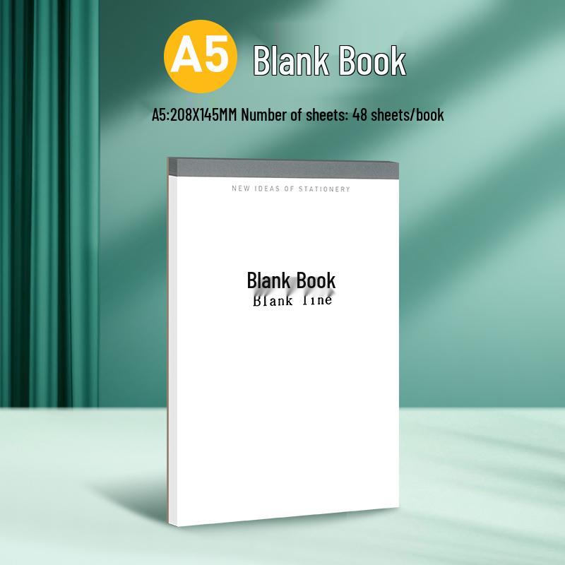 2025 Student Tear-Off Pad: B5 Blank Notebook & A4 Horizontal Line Memo Pad