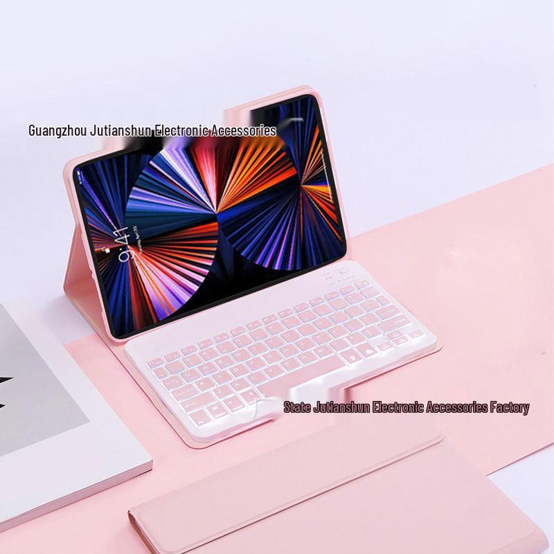Lenovo Tab M10 Plus Gen 3 Tablet Case with Seven-Color Backlit Bluetooth Keyboard TB125F
