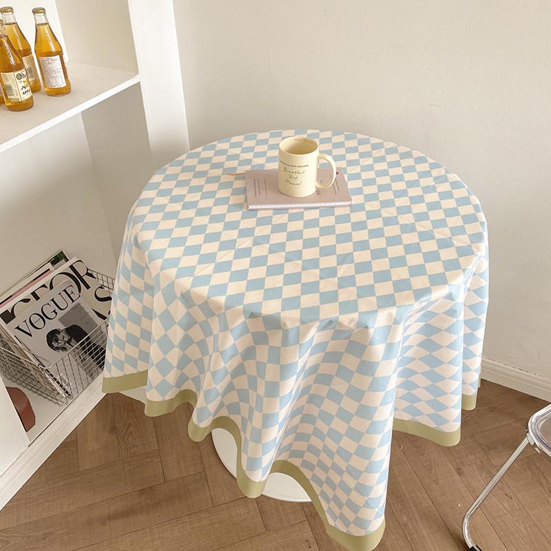 Checkered Retro Luxury Tablecloth - Rectangular/Round Dining & Coffee Table Mat