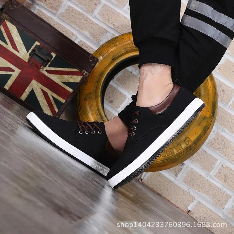 Fashion Mens Canvas Shoes Lightweight Sneakers Men Fashion Casual Walking Shoes Breathable Slip on Male Loafers Zapatillas Hombre 45
