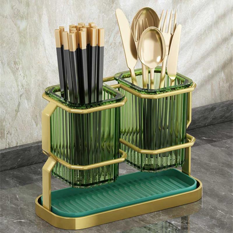 Kitchen Cutlery Organizer Multi-functional Kitchen Counter Storage Chopsticks Tableware Holder Basket Sponge Holder For Kitchen
