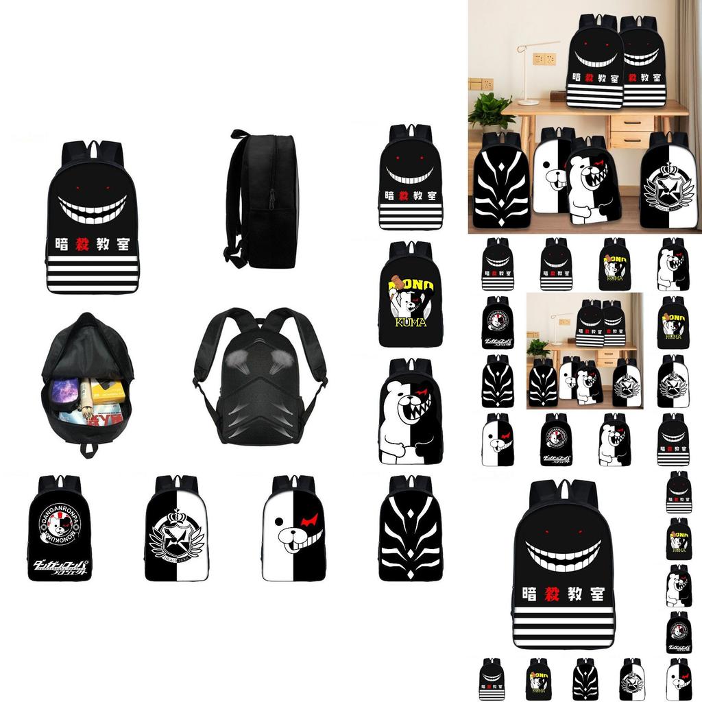 Stilvoller Danganronpa Monokuma Rucksack Mit Verstellbaren Trägern Für Den Freizeitgebrauch