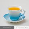 Exquisite Crystalline Glaze Ceramic Mug and Saucer - High-Grade Office Tea and Coffee Cup Gift