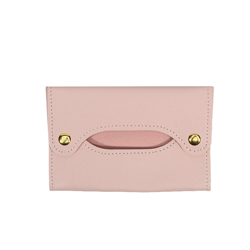 Mini Portable PU Leather Paper Towel Box Waterproof Storage For Handkerchief Puller Picnic Car Front Seat