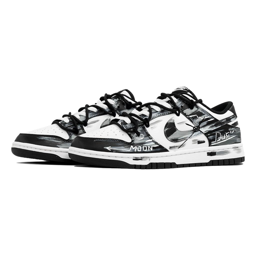 Nike Dunk Kaleidoscope, Moonlit Dust, Shopping Bag Abrasion Resistant Slip Resistant Low top Skateboard Shoes Unisex DD1391-100(Team113-S-BOX)