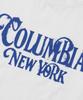 COLUMBIA UNIVERSITY Uni Women Curved Slim-Fit S/S T-Shirts_White