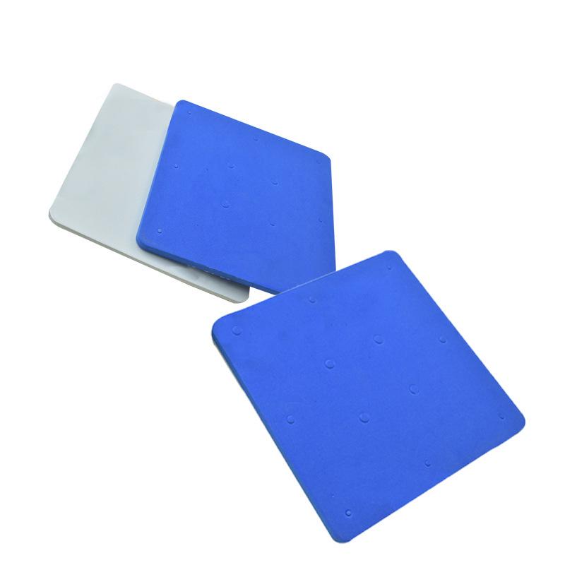 DIY 12-Hole Sponge Mat Cake Shaping Tool - Blue & White, Food-Grade Mat for Baking