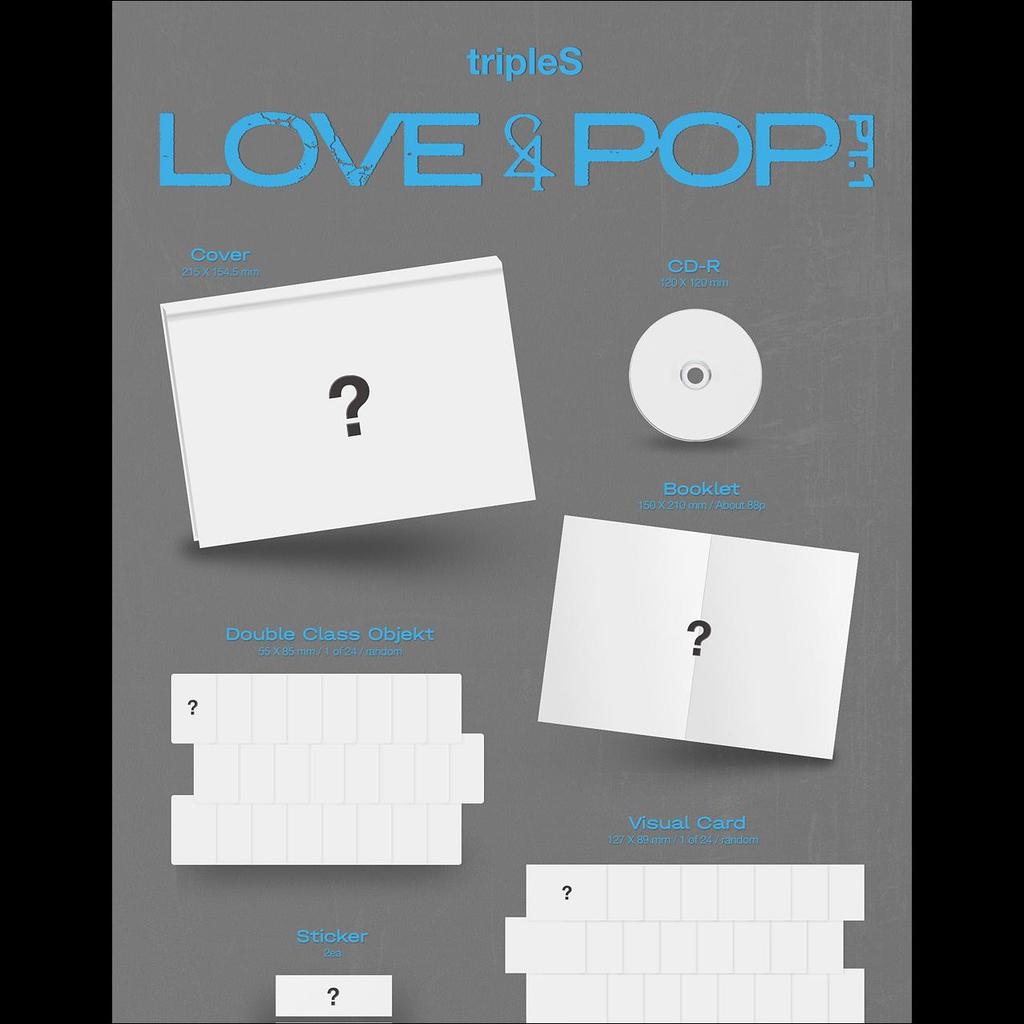 tripleS [LOVE&POP] pt.1 (CD) Album