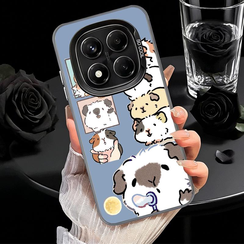 Cartoon Cute Hamster Soft Phone Case for Samsung Galaxy S24 S25 FE S26 Edge S23 Ultra S22 Plus S21 + Shockproof Cover Back Shell
