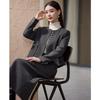 Hang Yi Ge Women's Wool Blend Coat & Skirt Set