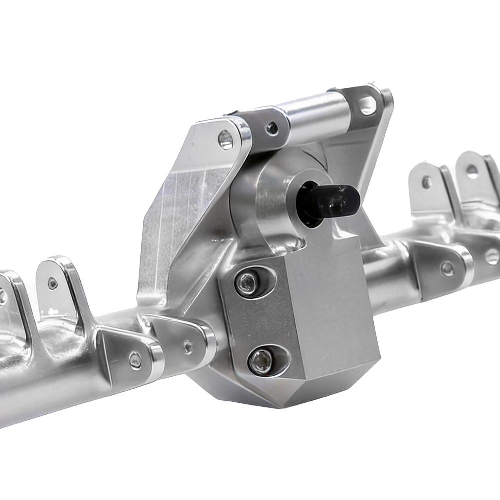 1/24 SCX24 Aluminum Front Rear Straight Axle With Hydraulic Steering Link for SCX24 Deadbolt 90081 C10 JEEP Gladiator