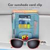 Car Sun Visor Multi-Pocket Glasses Holder Pen Holder Storage For Abarth Freemont Strada 500x Grande Punto Ducato Stilo Palio