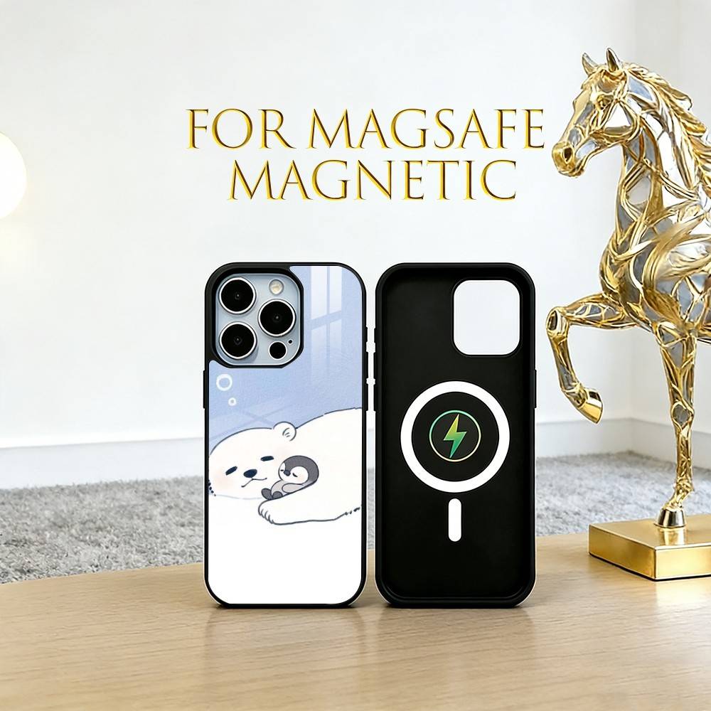 Cute cartoon penguin Phone Case For iPhone17,16,15,14,13,12,11 Plus,Pro Magnetic with Magsafe Wireless Charging