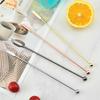 Stirring Stick Non-slip Stir Wine Stainless Steel Comfortable Grip Beverage Stirrer Bartender Tool
